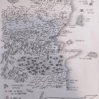 Narnia map wallpaper