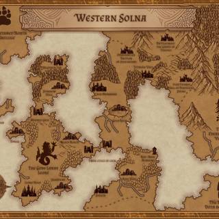 Narnia map wallpaper