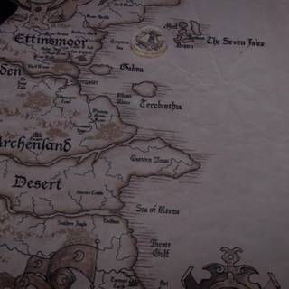 Narnia map wallpaper
