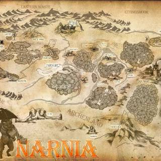 Narnia map wallpaper