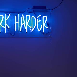 Blue vibe computer wallpaper