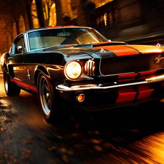Mustang art iPhone wallpaper