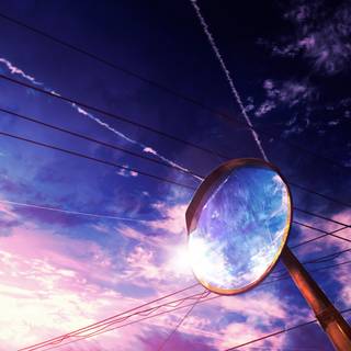 Purple anime sky 4k wallpaper