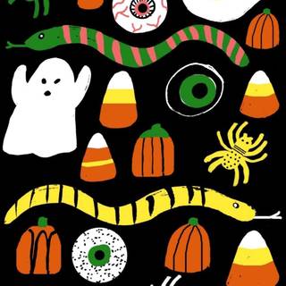 Halloween preppy PFP wallpaper