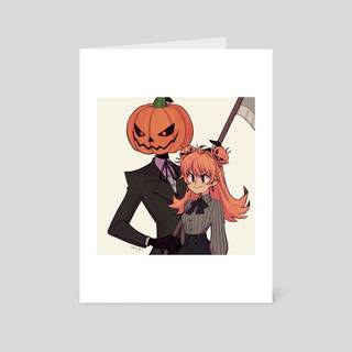 Halloween preppy PFP wallpaper