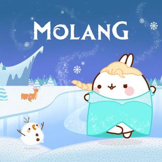 Molang winter wallpaper