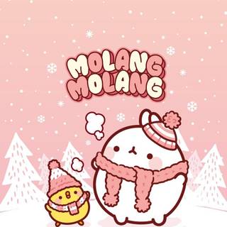 Molang winter wallpaper