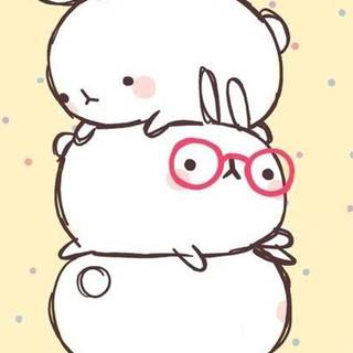 Molang winter wallpaper