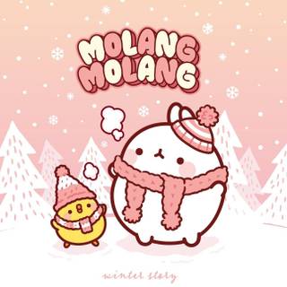 Molang winter wallpaper