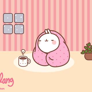 Molang winter wallpaper