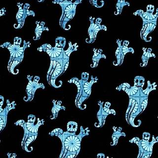 Aesthetic blue Halloween wallpaper