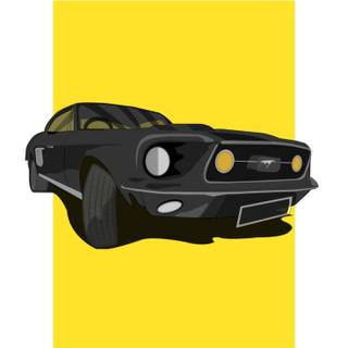 Mustang art iPhone wallpaper