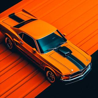 Mustang art iPhone wallpaper