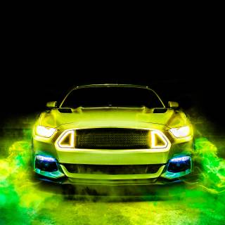 Mustang art iPhone wallpaper