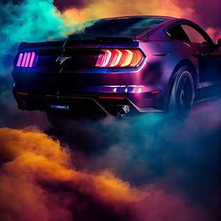 Mustang art iPhone wallpaper