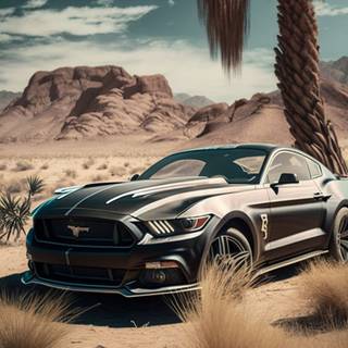 Mustang art iPhone wallpaper