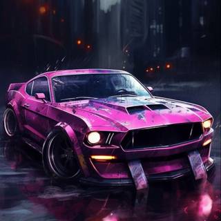 Mustang art iPhone wallpaper