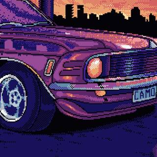 Mustang art iPhone wallpaper