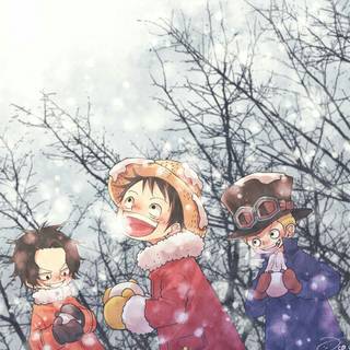 One Piece winter wallpaper
