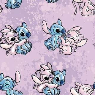 Halloween Angel and Stitch wallpaper