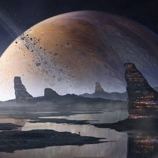 4k laptop space wallpaper