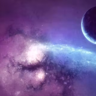 Purple nebula 4k wallpaper