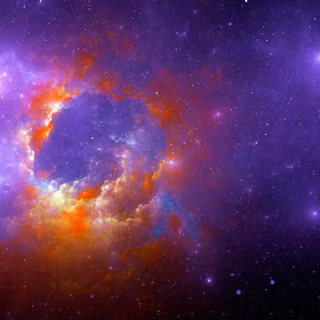 Purple nebula 4k wallpaper