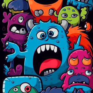 Cartoon phone HD 4k wallpaper