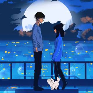 Love night 4k wallpaper