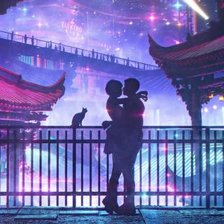 Love night 4k wallpaper