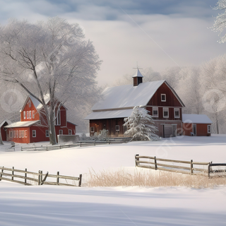 Winter red wallpaper