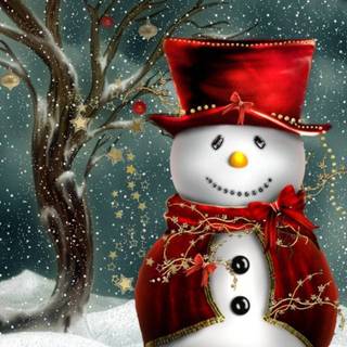 Winter red wallpaper