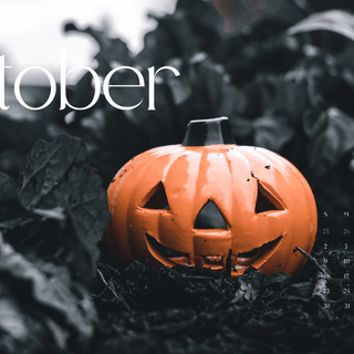 Cozy Halloween PC wallpaper