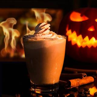 Cozy Halloween PC wallpaper