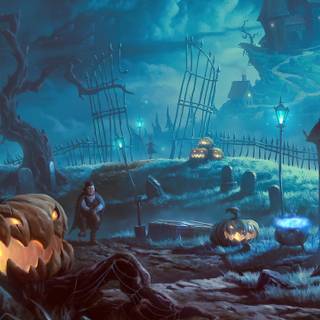 Halloween 3840x1440 wallpaper