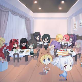 Anime Chibi 4k wallpaper