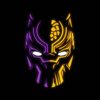 Black Panther purple 4k wallpaper