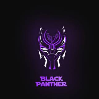 Black Panther purple 4k wallpaper