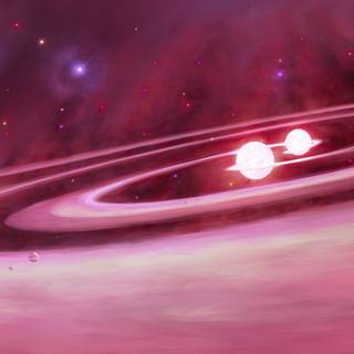 Pink galaxy 4k wallpaper