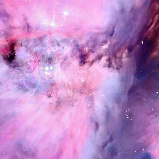 Pink nebula wallpaper
