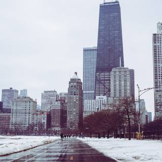 Winter Chicago wallpaper