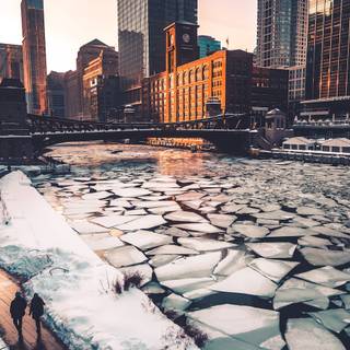Winter Chicago wallpaper