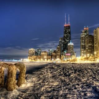 Winter Chicago wallpaper