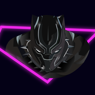 Black Panther purple 4k wallpaper