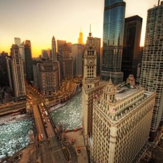 Winter Chicago wallpaper