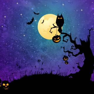 Halloween 4k cute wallpaper