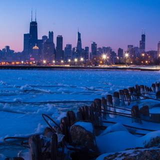 Winter Chicago wallpaper