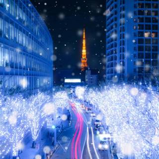 Winter Tokyo wallpaper