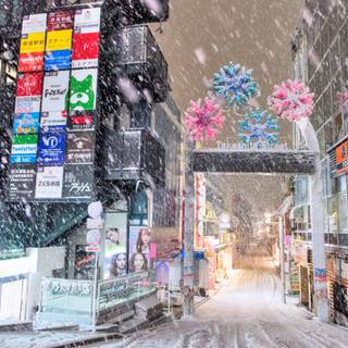 Winter Tokyo wallpaper