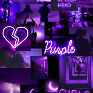Purple and black baddie wallpaper